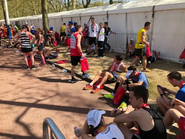 Behind the London Marathon finish line