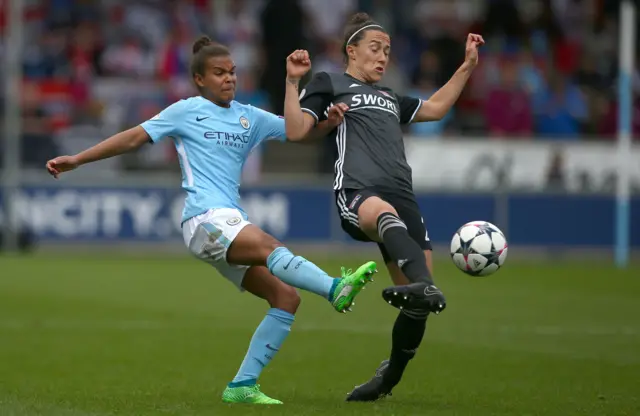 Nikita Parris and Lucy Bronze