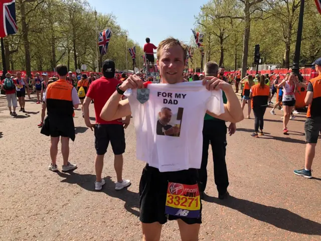 One of the London Marathon finishers