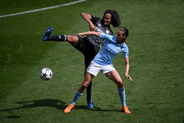 Wendie Renard and Jill Scott