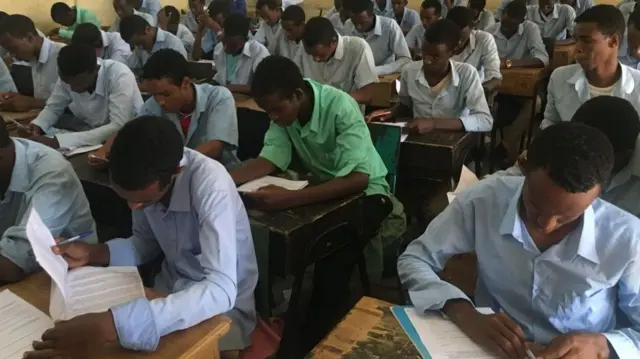 Students at Wajir Boys High School, Kenya