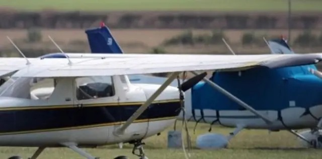 Planes on airfield