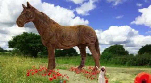 Horse sculpture