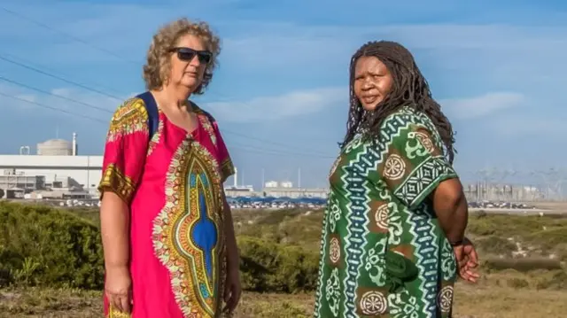 Makoma Lekalakala (R) and Liz McDaid