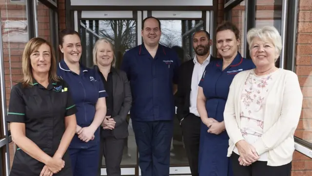 Staff who will be working on the new Solihull Hospital chemo unit