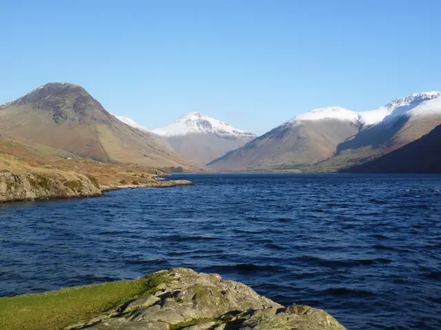 Scafells with snow on top