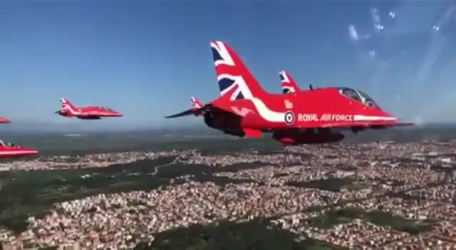 Red arrows