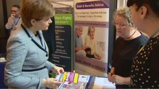 The First Minister meeting social security stakeholders