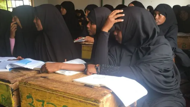 Students at Wajir Girls Secondary School in Kenya