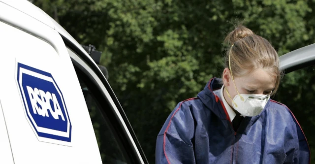 RSPCA inspector and marked van