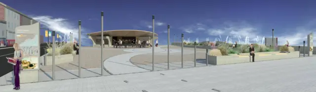 Artist's impression of new seafront design