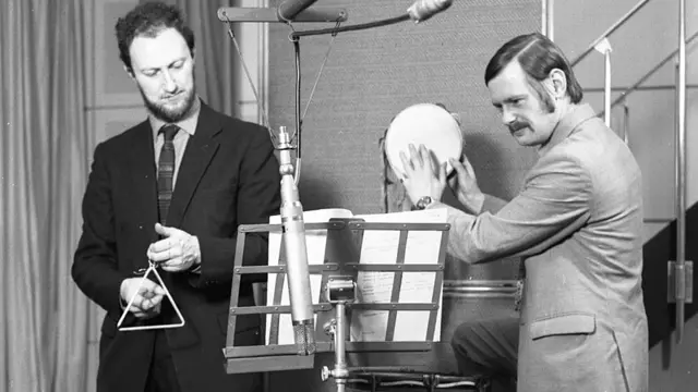 Studio managers create sound effects BBC music