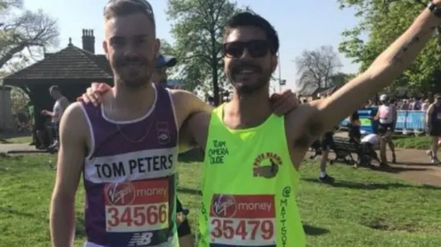 Matt Campbell at Manchester marathon