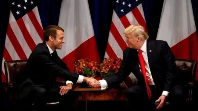 Macron and Trump