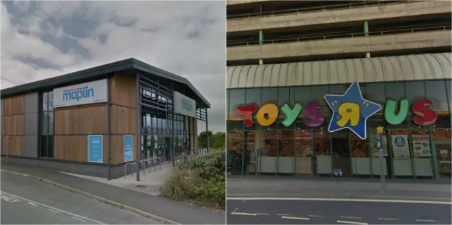 Maplin and Toys R Us. Pic: Google