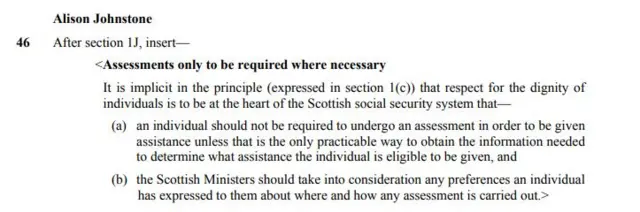 Alison Johnstone's amendment