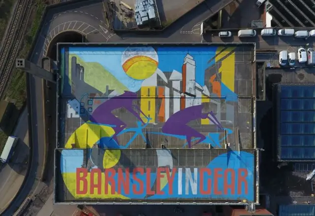 TDY rooftop art in Barnsley