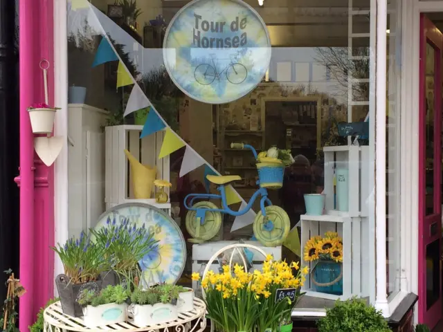 Colourful shop window