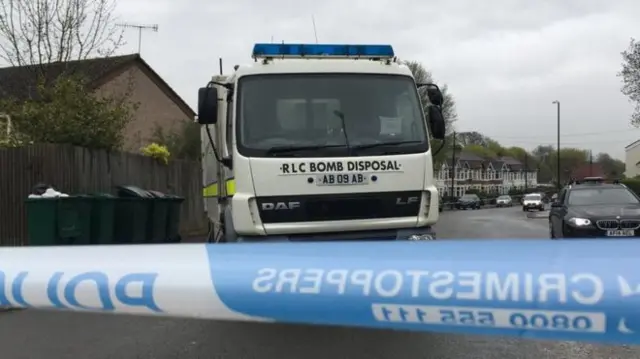 Bomb disposal van