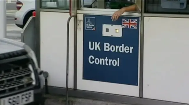 UK border crossing point