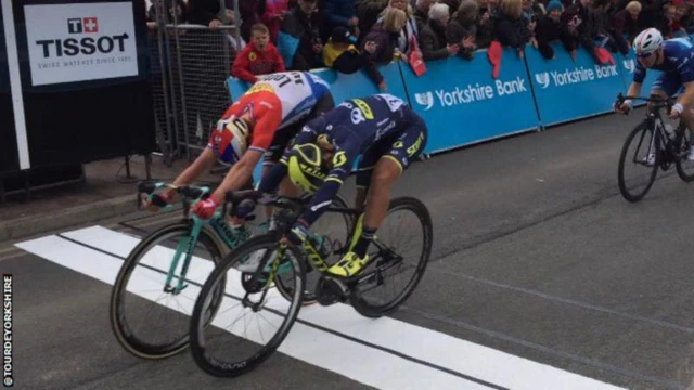 Photo finish on Stage One in 2017