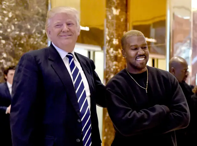 Donald Trump and Kanye West