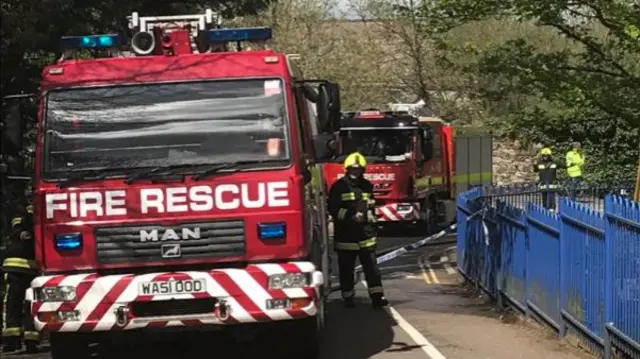 Okehampton fire. Pic: Lisa Singleton/Twitter