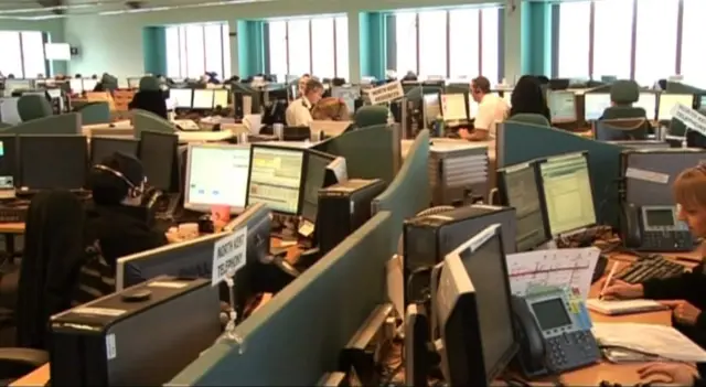 Kent Police headquarters' call and control centre