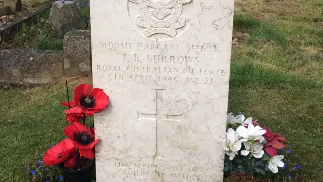 Warrant Officer John Benjamin Burrows' grave