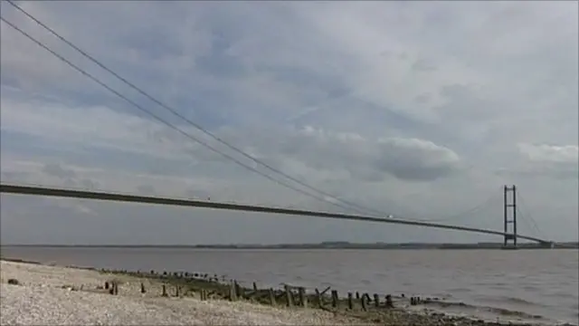 Humber Bridge and river