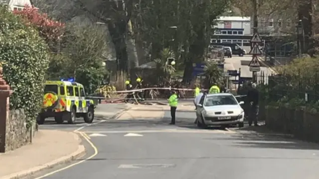 Okehampton fire. Pic: Lisa Singleton/Twitter