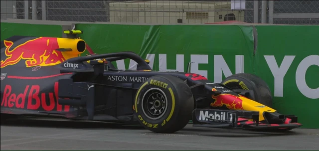 Max Verstappen crashes during first practice