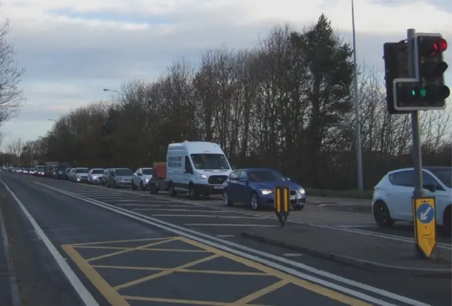 Queues at Jocks Lodge junction