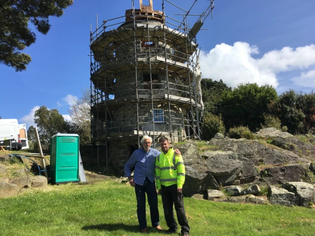 Ian McKellar and his windmill