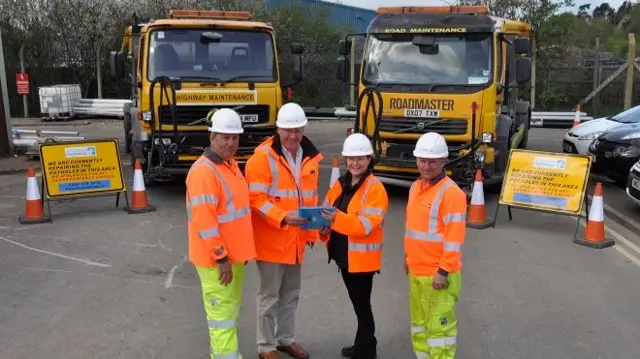 Council with their new lorries