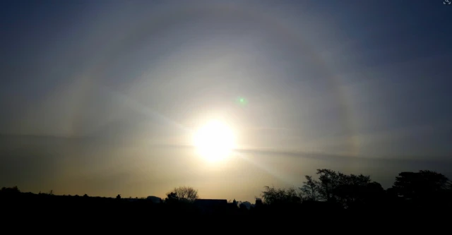 Halo around sun