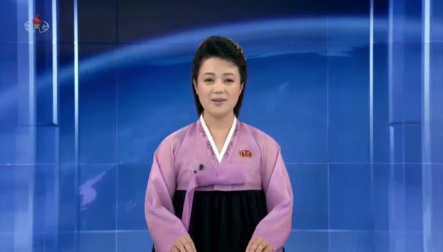 North Korea news presenter