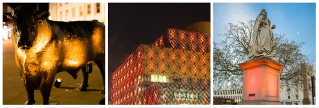 Hereford Bull, Library of Birmingham, Queen Victoria in Leamington Spa