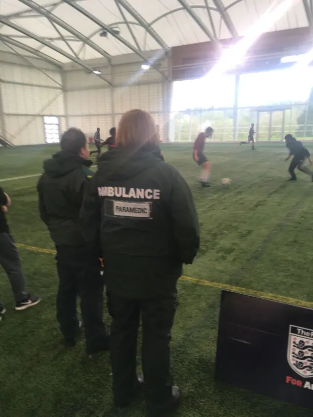 Paramedics at FA People's Cup finals