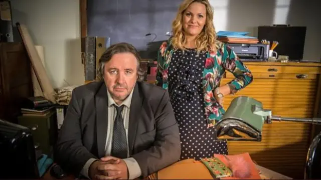 Jo Joyner and Mark Benton