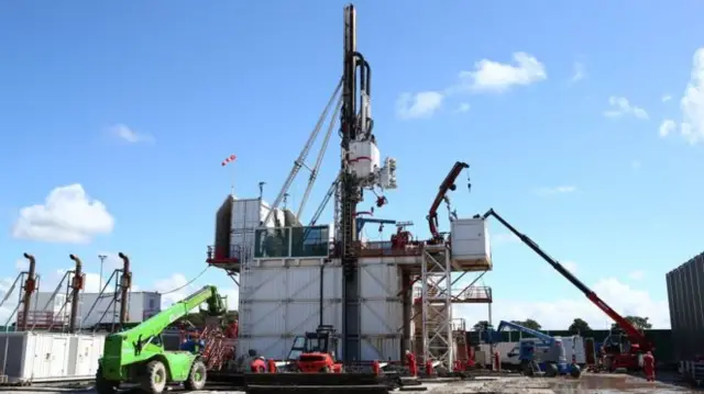 Cuadrilla drilling a pilot well