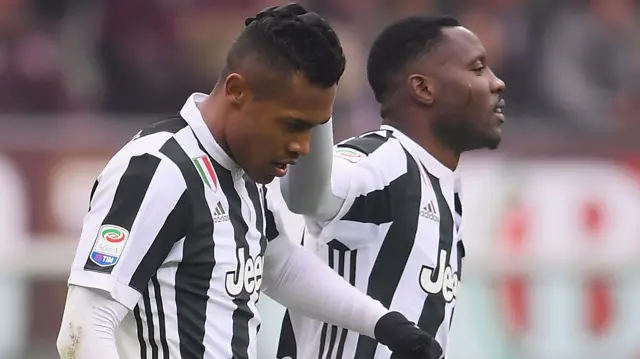 Alex Sandro and Kwadwo Asamoah