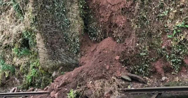 Lynton & Lynmouth Cliff Railway landslip