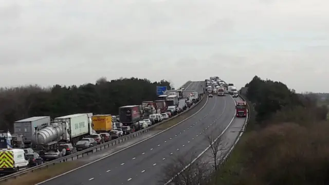 Queues on M62