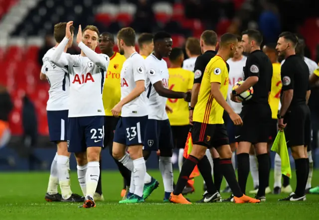 Tottenham celebrate