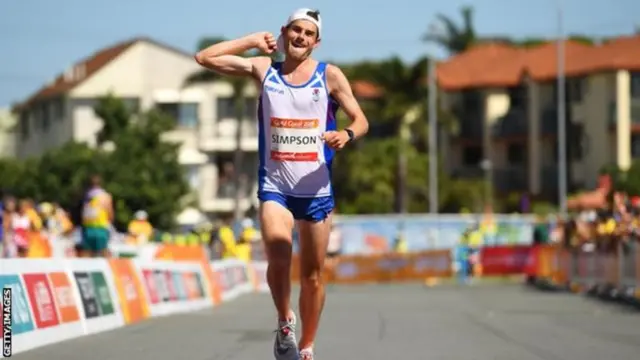 Bronze medallist Robbie Simpson says before the race he was aiming for a top-10 finish