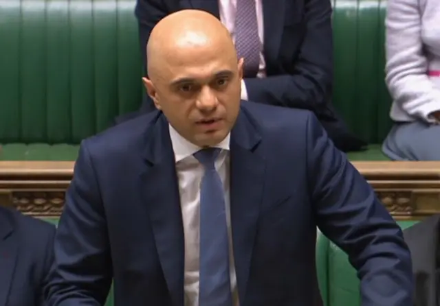 Sajid Javid made his first Commons appearance as home secretary