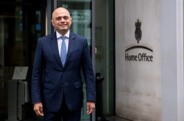 Savid Javid at the Home Office