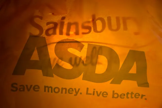 Asda and Sainsbury's receipts