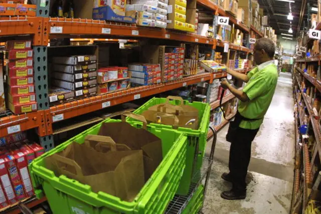 supermarket shelf stacker